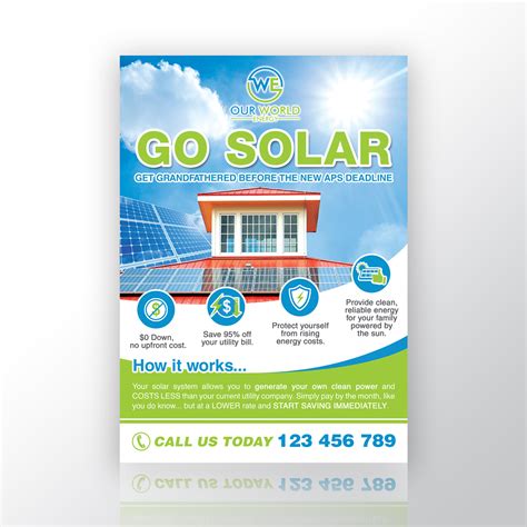 Bold Modern Solar Energy Flyer Design For A Company By Swing