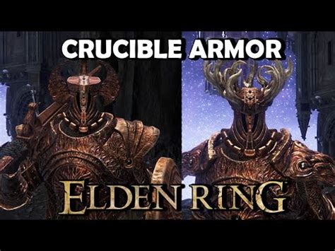 ELDEN RING All Crucible Armor Set Locations Crucible Axe And