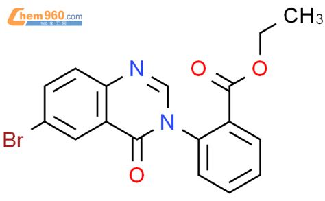 94242 56 5 Benzoic Acid 2 6 Bromo 4 Oxo 3 4H Quinazolinyl Ethyl