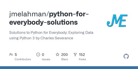 Github Jmelahman Python For Everybody Solutions Solutions To Python For Everybody Exploring