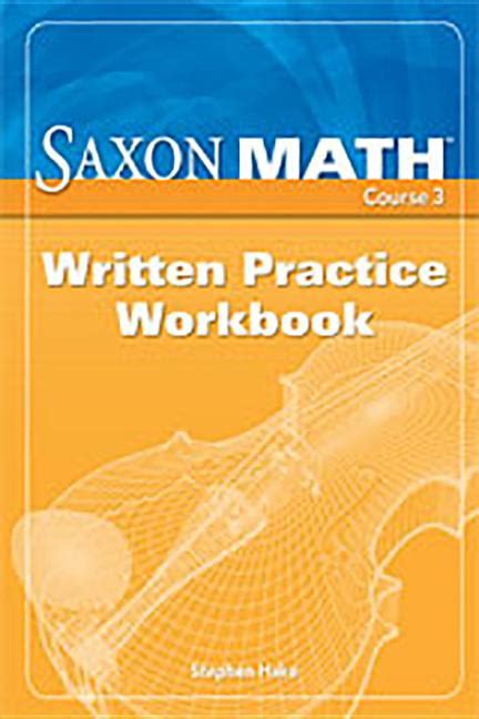 Saxon Math Course 3 Written Practice Workbook Paperback Walmart