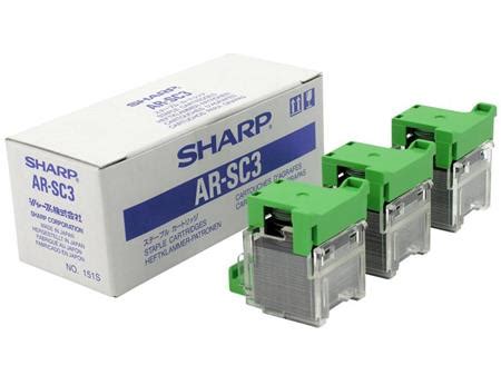 SHARP Saddle Stitch Staple 3x2K Box Of 3 Cartridges AR SC3 Arles