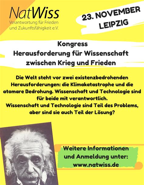 Herausforderung für Wissenschaft zwischen Krieg und Frieden