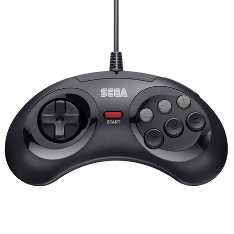 Sega Mega Drive Controller Button Arcade Pad Schwarz Sega Mega Drive