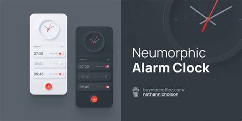 Neumorphic Alarm Clock Figma