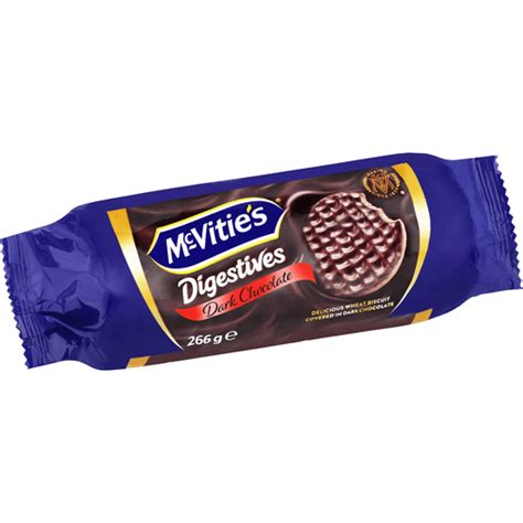 Mcvitie S Digestives Dark Chocolate 266g Chips And Crackers Walter Mart