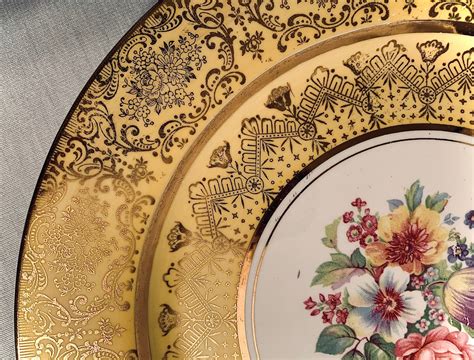 Royal Stetson Deluxe Warranted 22k Gold Trim China Dinner Etsy