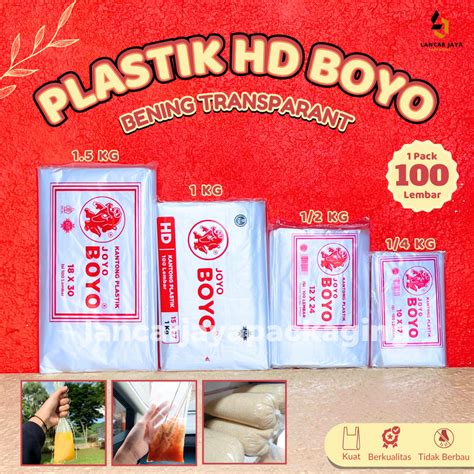 Jual Kantong Plastik HD Boyo Tahan Panas Foodgrade Kemasan Makanan Kuah