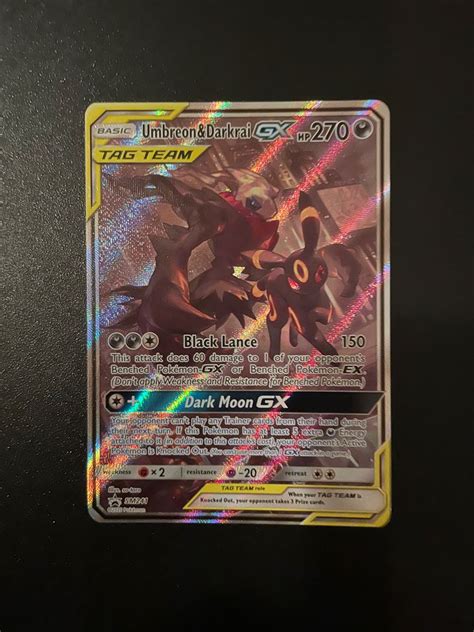 Pokemon TCG Umbreon Darkrai GX SM241 Alternate Art Promo Pokemon