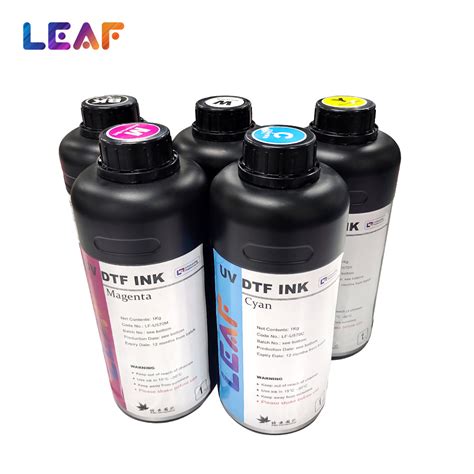 Leaf Ml Uv Dtf Printer Ink Cmykw Lc Lm For Uv Dtf China Dtf Inks