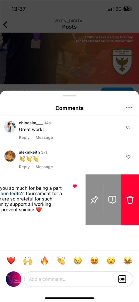 How To Pin A Comment On Instagram Vixen Digital