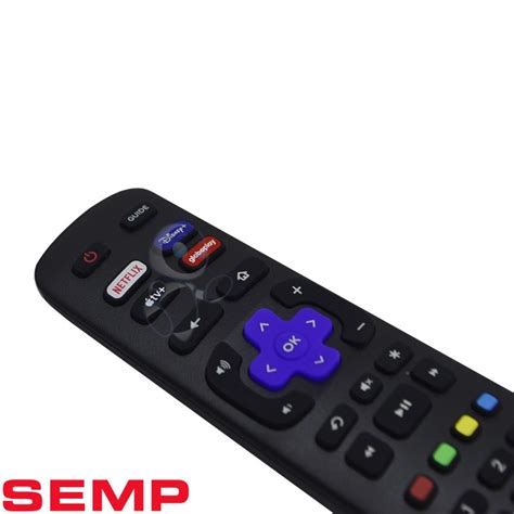 Controle Remoto Semp Roku Tv Rc Nwir Netflix Disney