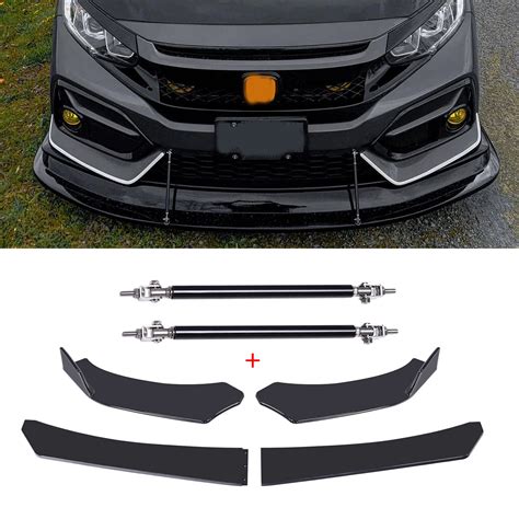 Buy Universal Front Bumper Lip Chin Spoiler Pp Front Bumper Lip Sopiler Wing Body With 10 13