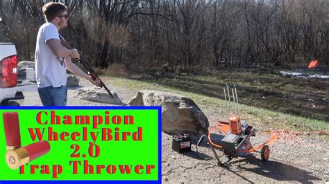 Champion Wheelybird 20 Trap Thrower Review Overview Youtube