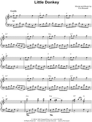 "Little Donkey" Sheet Music - 29 Arrangements Available Instantly - Musicnotes