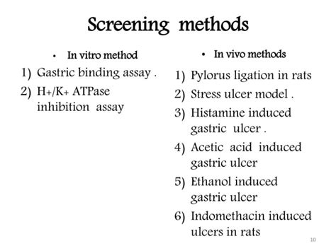 Screening Of Antiulcer Agents Ppt