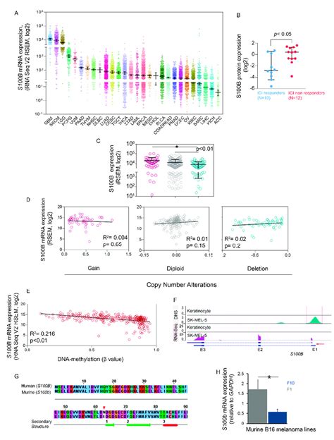 A Median MRNA Expression RNA Seq V2 RSEM Log2 Of S100B In