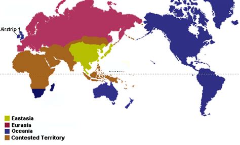 1984 George Orwell Map