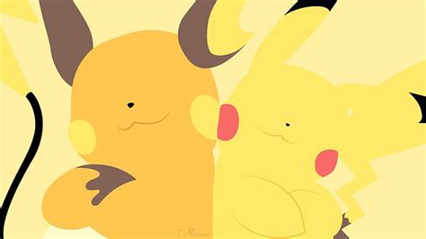 Anime Vector Pokémon Pikachu Minimalist Raichu Pokémon HD