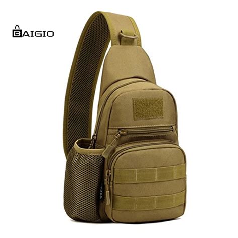 Buy Baigio Ipad Mini Sling Chest Pack Bag Men Bags Molle Daypack Military