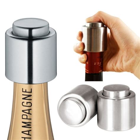 Tampa Seladora A V Cuo De Inox Vinhos Champagnes Selagem Conserva O