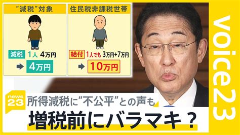 “4万円減税”に街の声は？「生活苦しいなら消費税減税を」増税前のバラマキ？【news23】 Tbs News Dig 2ページ