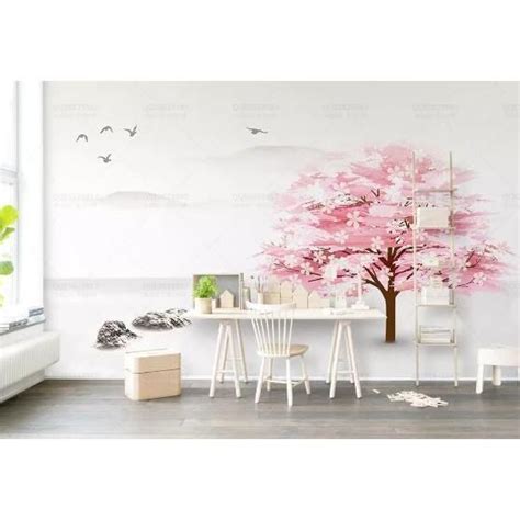 3D Peach Blossom Cherry blossoms Wall Mural Wallpaper 616