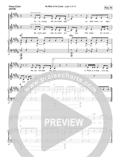 He Who Is To Come Choral Anthem SATB Sheet Music PDF Passion Cody