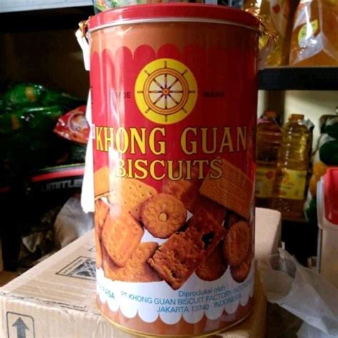 Jual Khong Guan Assorted Biscuits Kaleng Bulat Rantai 1 Kg Di Seller Li