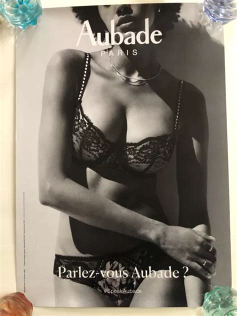 AFFICHE POSTER PLV Lingerie Aubade 40X57Cm EUR 19 00 PicClick FR