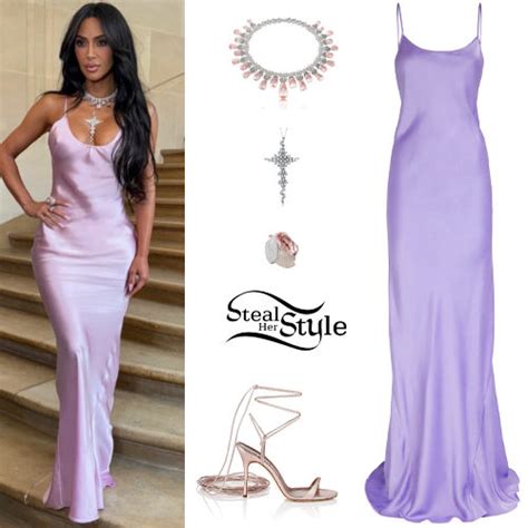 Kim Kardashian Purple Bridesmaid Dress