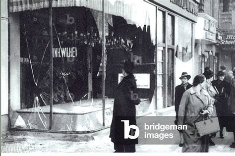 Image of The aftermath of Kristallnacht, 1938 (b/w photo)