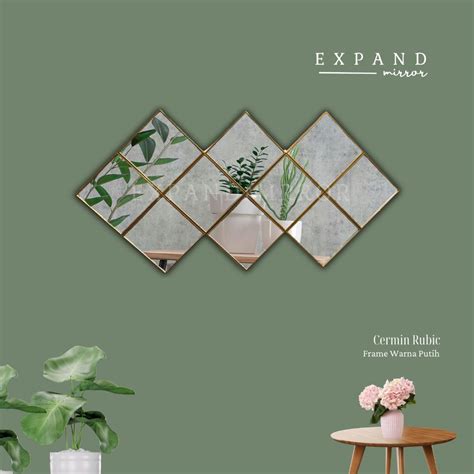 jual cermin dinding tempel  cermin hiasan dinding dekorasi