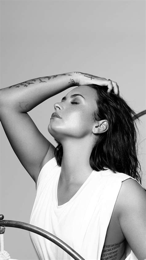 Demi Lovato Monochrome Tell Me You Love Me Hd Phone Wallpaper Pxfuel