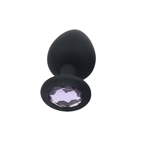 Plug Anal Em Silicone Joia Na Base Tamanho G X Cm Lust Of