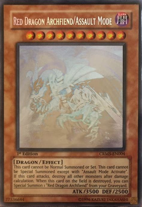 Red Dragon Archfiend Assault Mode Crimson Crisis Yu Gi Oh CardTrader