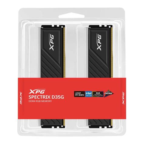 ADATA XPG SPECTRIX D35G RGB DDR4 3200MHz BLACK 16GB KIT 2 8GB MODEL