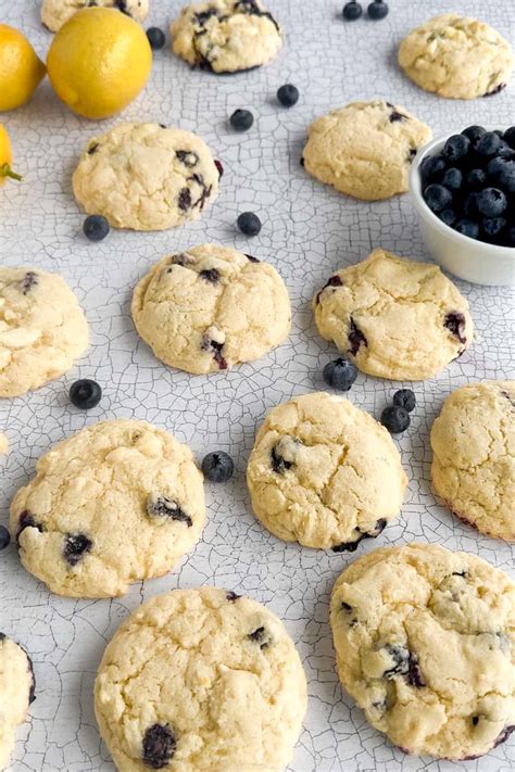 Lemon Blueberry Cookies Simply Scrumptious Eats