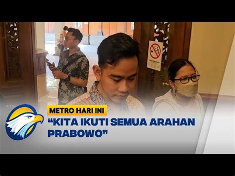 Soal Aksi Damai Gibran Minta Relawan Patuhi Arahan Prabowo Youtube