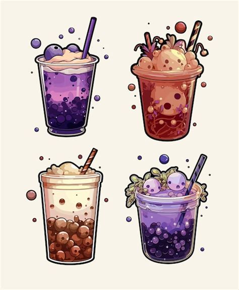 Premium Vector Bubble Tea Illustration