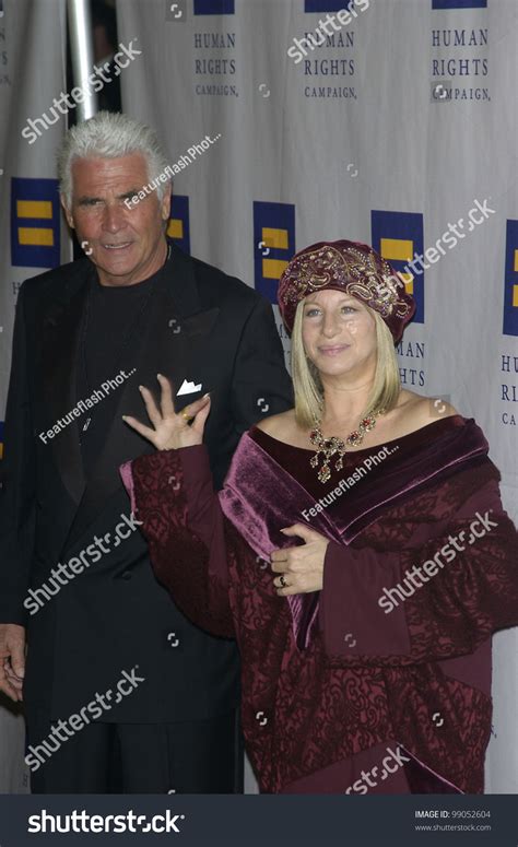 Singeractressdirector Barbra Streisand Husband Actor James Stock Photo ...