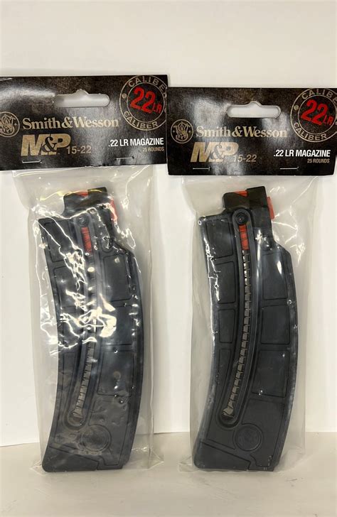 Free Shipping 25 22lr Magazine Mandp15 22 Wesson And Smith Round Me0024 2 Of Set Men