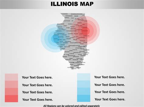 Usa Illinois State Powerpoint County Editable Ppt Maps And Templates