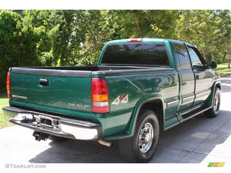 1999 Meadow Green Metallic Chevrolet Silverado 2500 Ls Extended Cab 4x4