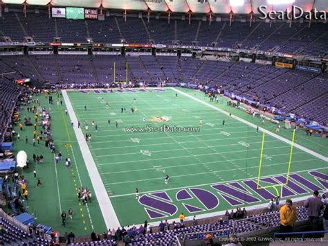 Metrodome Section 202 Seat Views/SeatScore - RateYourSeats