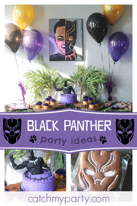 Black Panther / Birthday "“Asher Forever” " | Catch My Party | Boys ...