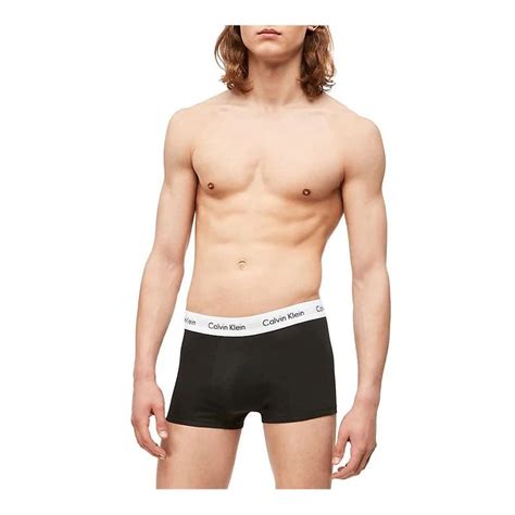 Calvin Klein Mens 3 Pack Boxer Briefs Black White