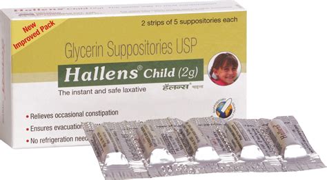 Hallens Glycerin 2 Gm Child Suppository 5s Price Uses Side Effects