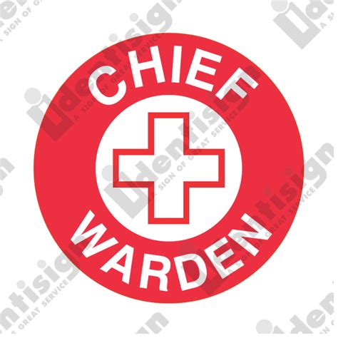 HARD HAT CHIEF WARDEN ADHESIVE DISC 50MM PACK OF 5