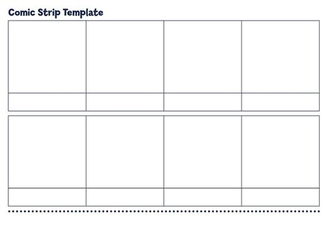 Printable Comic Strip Template – Free download and print for you.